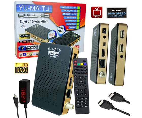 Yumatu IPTV Full HD Mini Uydu Alıcısı Fiyatı - Merter Elektronik