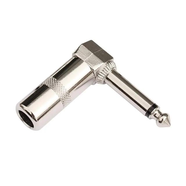 Powermaster PM-10852 Metal 6.3 Mm Mono L Tip Gitar Jack