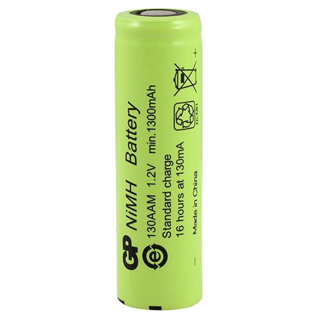 Gp 1.2 Volt 1300 mA Düz-Kafa Şarjlı Kalem Pil 130AAM