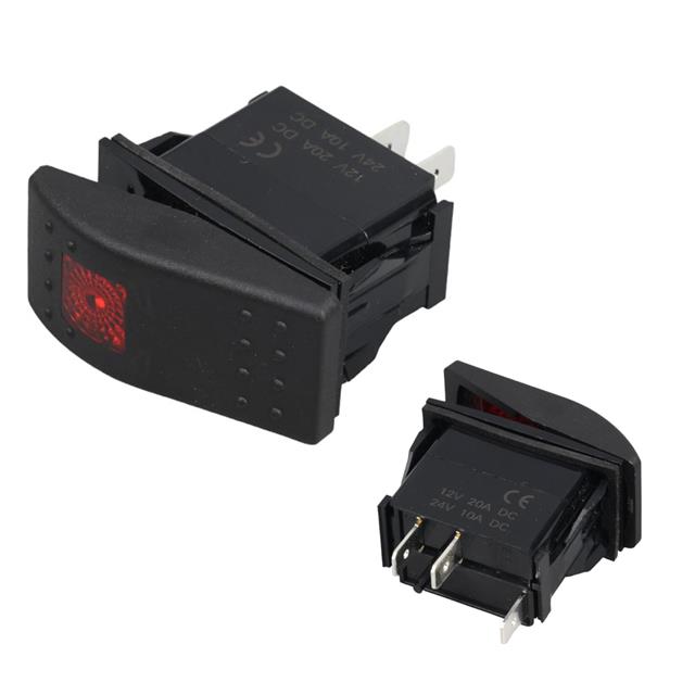 Swion Işıklı 3P ON-OFF 12-24V Marın Switch (IC-134M)