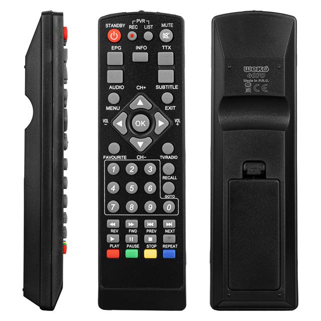 Mersat Mini HD - Grundig DSR 7150 - Botech 2010 / 7200 HD - Akiwa AKW 18500 - Yumatu Slim HD Uydu Alıcı Kumandası 