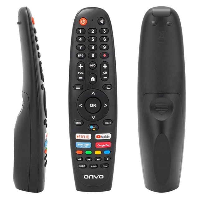 Onvo OV50F900-OV55F900 - Dijitsu - Saba - Profilo Netflix-YouTube-Prime Video-Google Play Tuşlu Ses Komutlu Lcd Led Tv Kumandası