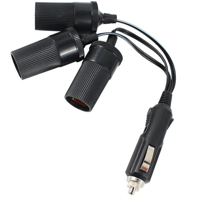 Powermaster PM-2163 3'lü Araç Çakmaklık Çoğaltıcı 12V/24V Esnek Oto Çoklu Priz