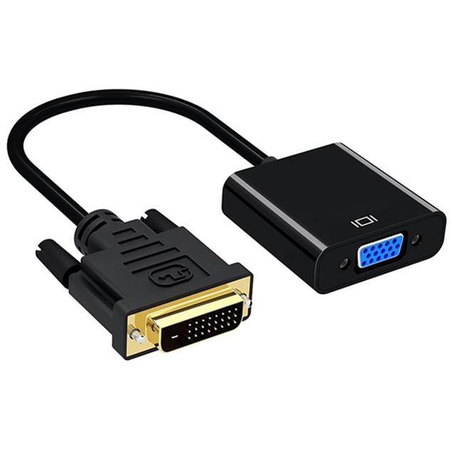 Powermaster PM-18636 DVI-D 24+1 Erkek to VGA Dişi Çevirici Adaptör Kablo