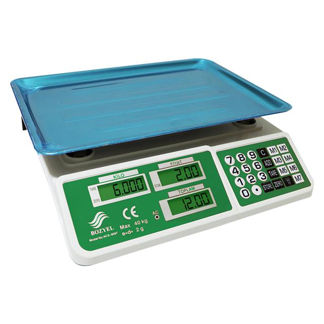 Bozyel ACS-809T 40 Kg Elektronik Terazi Fiyatı - Merter Elektronik
