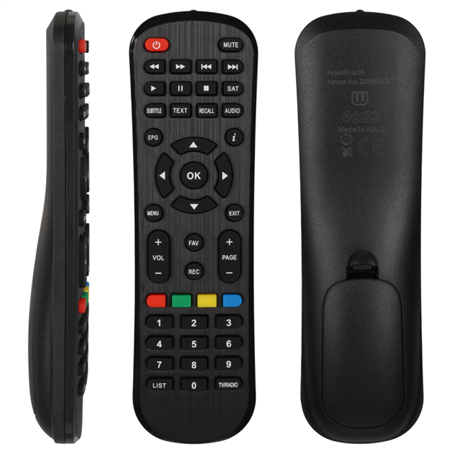 Sunny AT-14850 - Skytech ST-19200 HD - Showmax Blue -Herz 56000 - Korax HD Uydu Alıcı Kumandası