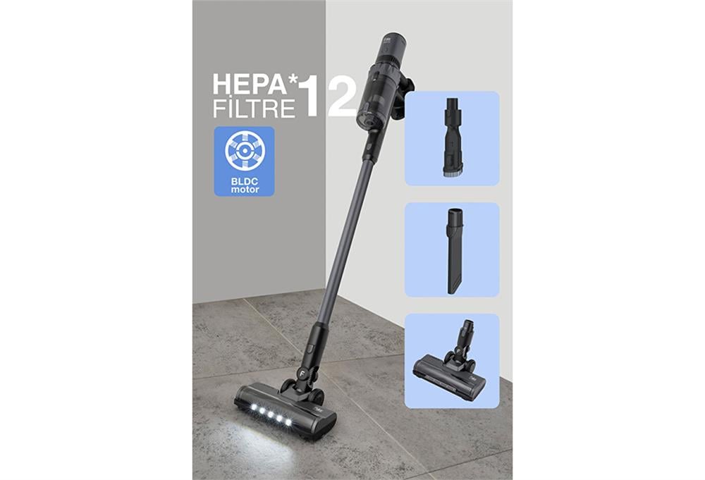 Fakir Shadow 7016 Gun Metal Şarjlı Dikey Süpürge