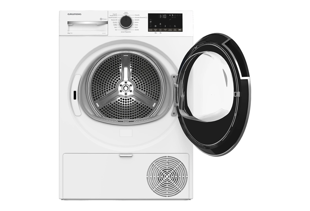 Grundig Gpdh 8634 8 Kg Beyaz Çamaşır Kurutma Makinesi (D)