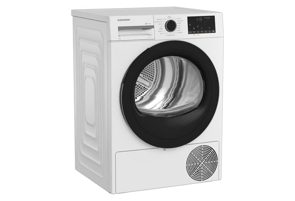 Grundig Gpdh 9554 9 Kg Beyaz Çamaşır Kurutma Makinesi (D)