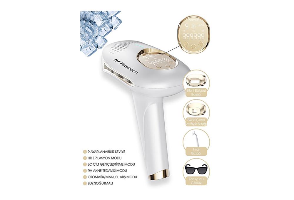 Pirantech Bhrl-08 Buz Lazer Epilasyon 999.999 Atım- Cilt Gençleştirici - Lazer Epilasyon Aleti