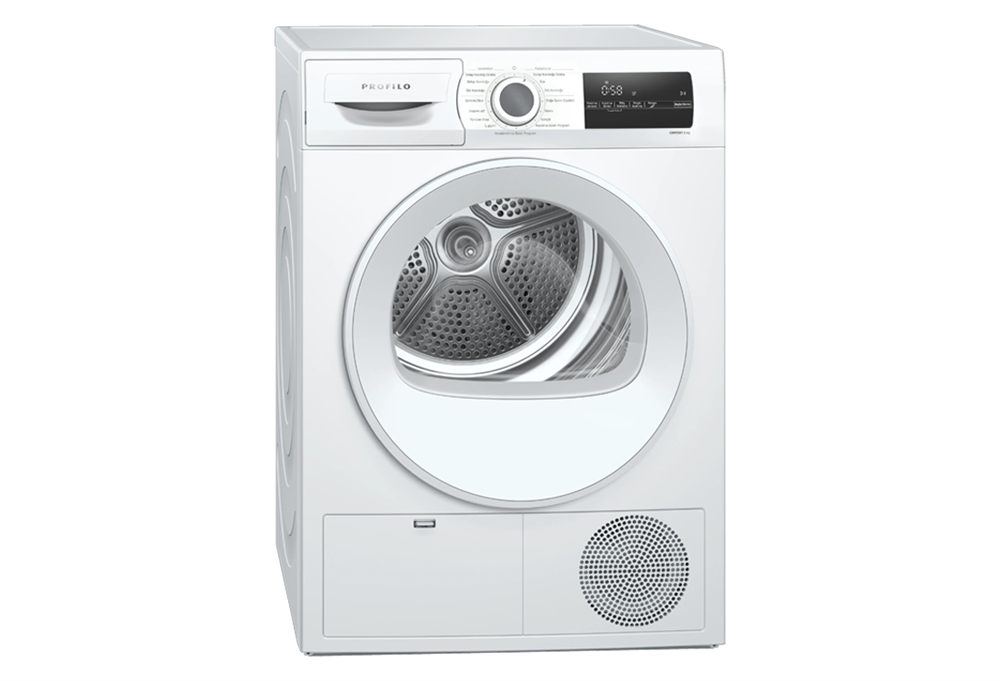 Profilo Km 8612 Htr Beyaz 8Kg Çamaşır Kurutma Makinesi (D)