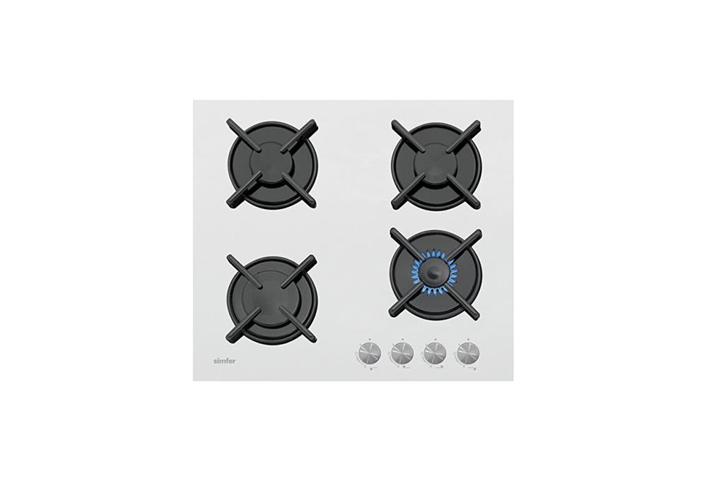 Simfer 3036 Beyaz Cam Setüstü Ocak