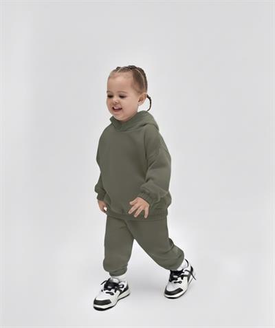 Unisex 3İplik Kapüşon Detaylı Şardonlu Takım