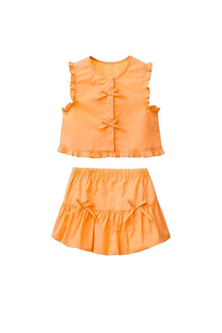 Kız Çocuk Balon Etek Takım