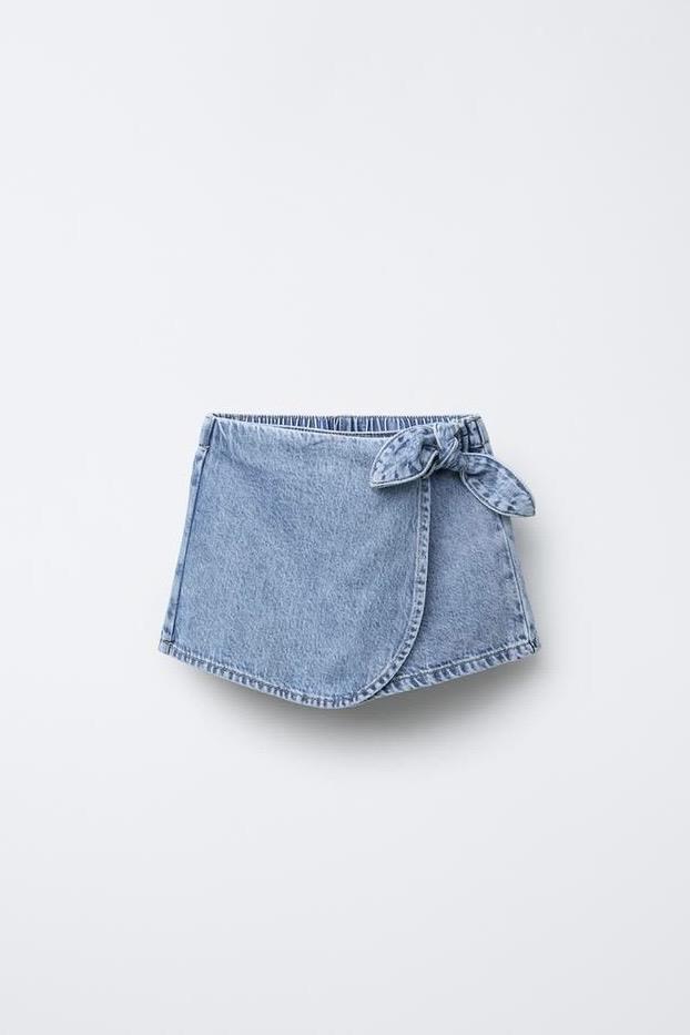 Kız Çocuk Denim Şort Etek