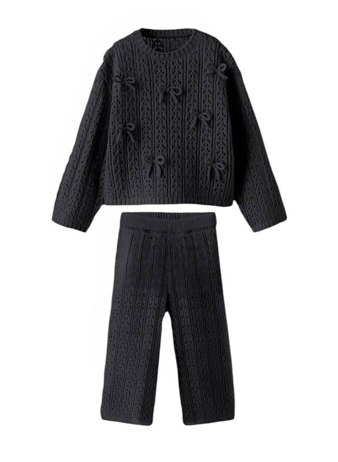 Kız Çocuk Pamuklu Triko Takım 