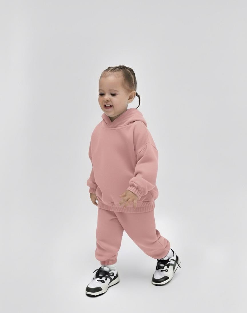 Unisex 3İplik Kapüşon Detaylı Şardonlu Takım