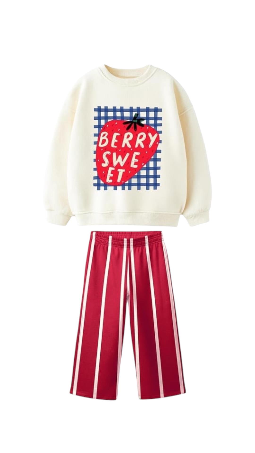 Unisex Çocuk Pamuklu  Baskılı Takım 