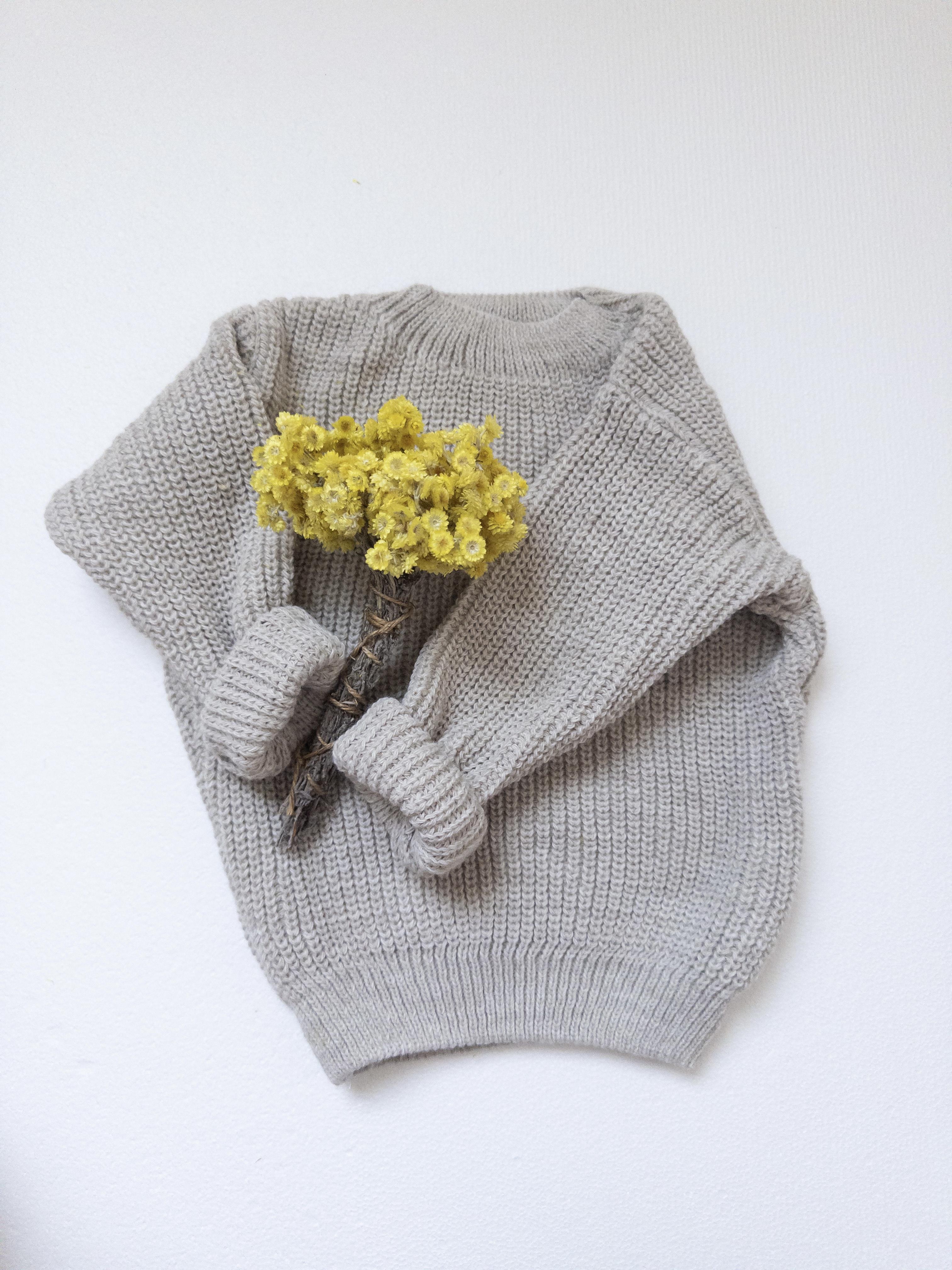 Unisex Çocuk Selanik Örgü Kazak