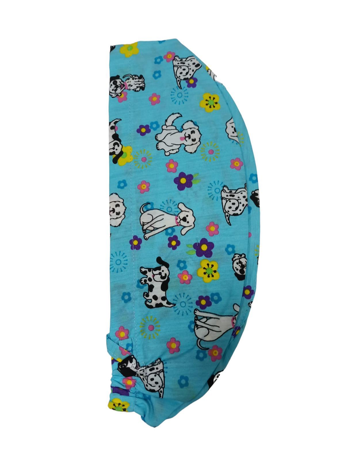 turkuaz köpek desenli bone