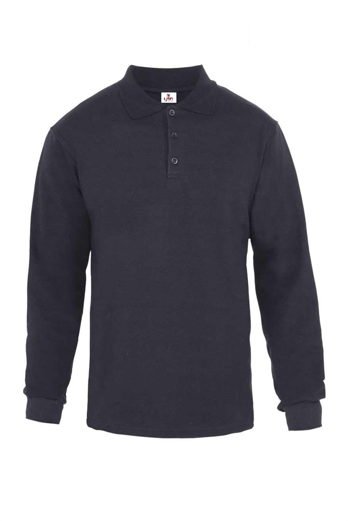 YAKALI SWEATSHIRT LACİVERT