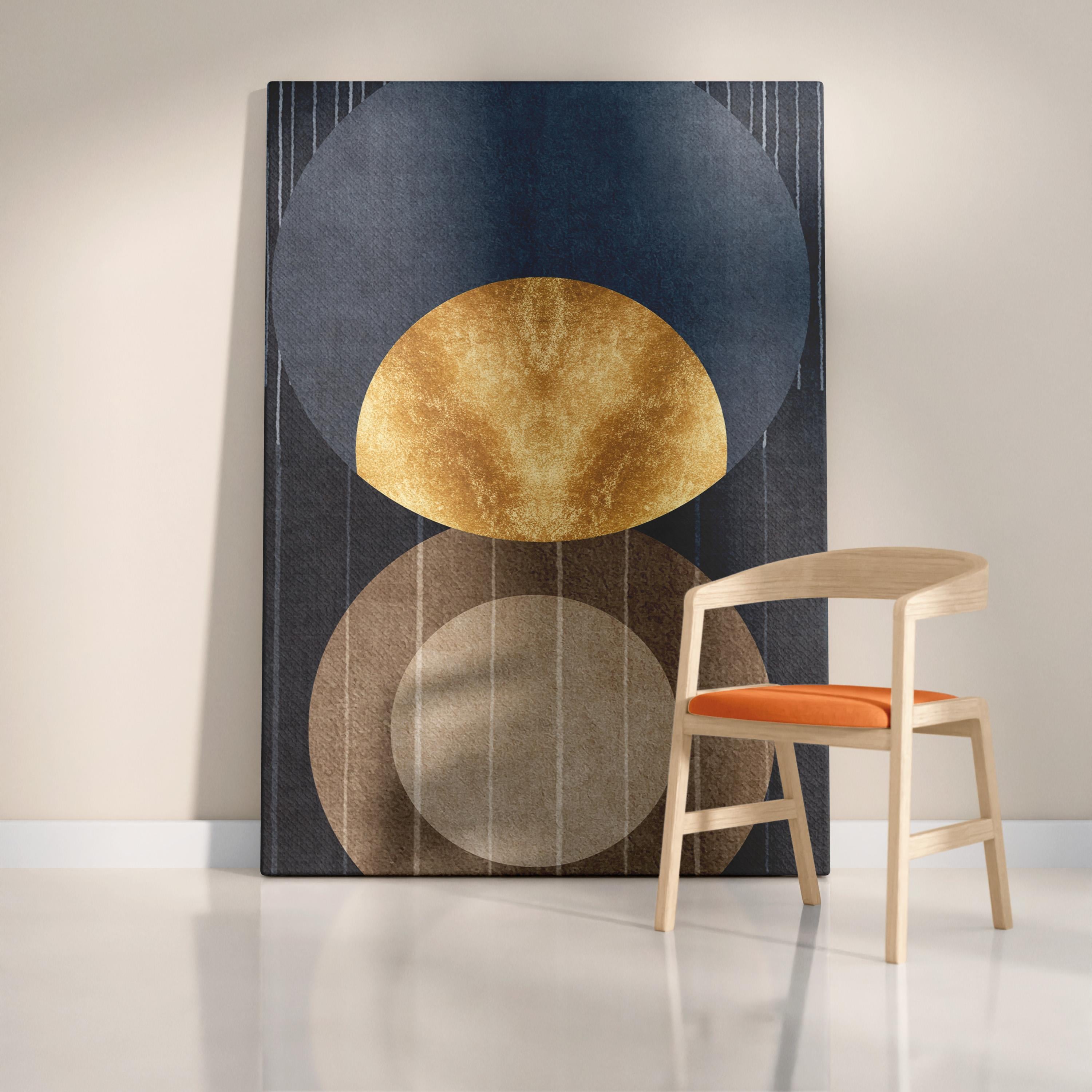 Modern Soyut Laci Kontrast Kanvas Tablo – NV00284