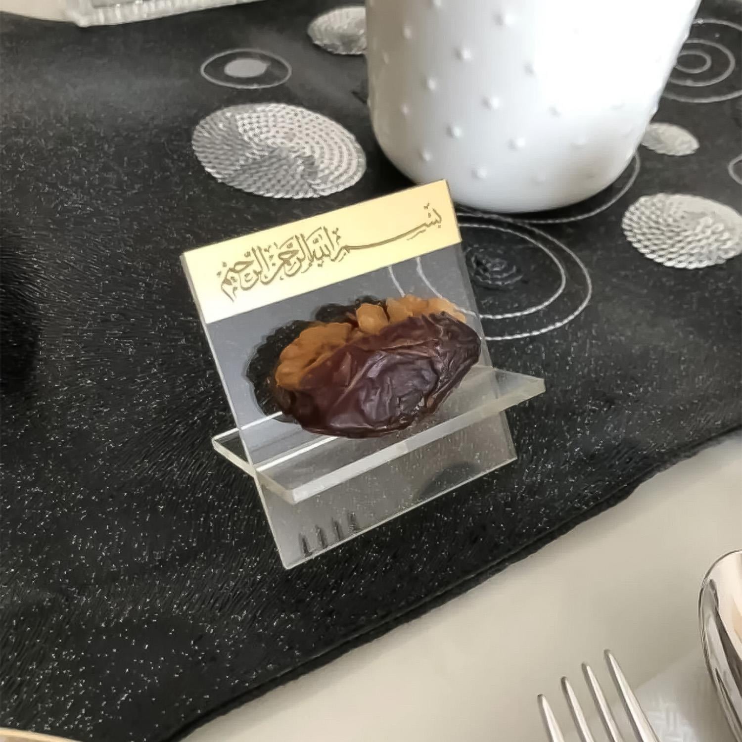 6'lı Hurma Standı Pleksi Sunumluk 6x7cm