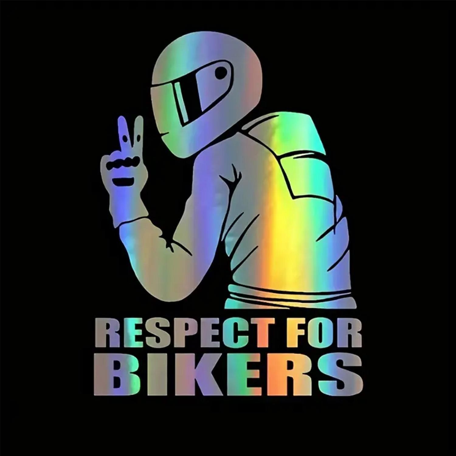 Hologramlı Motosiklet Sticker 15x11cm