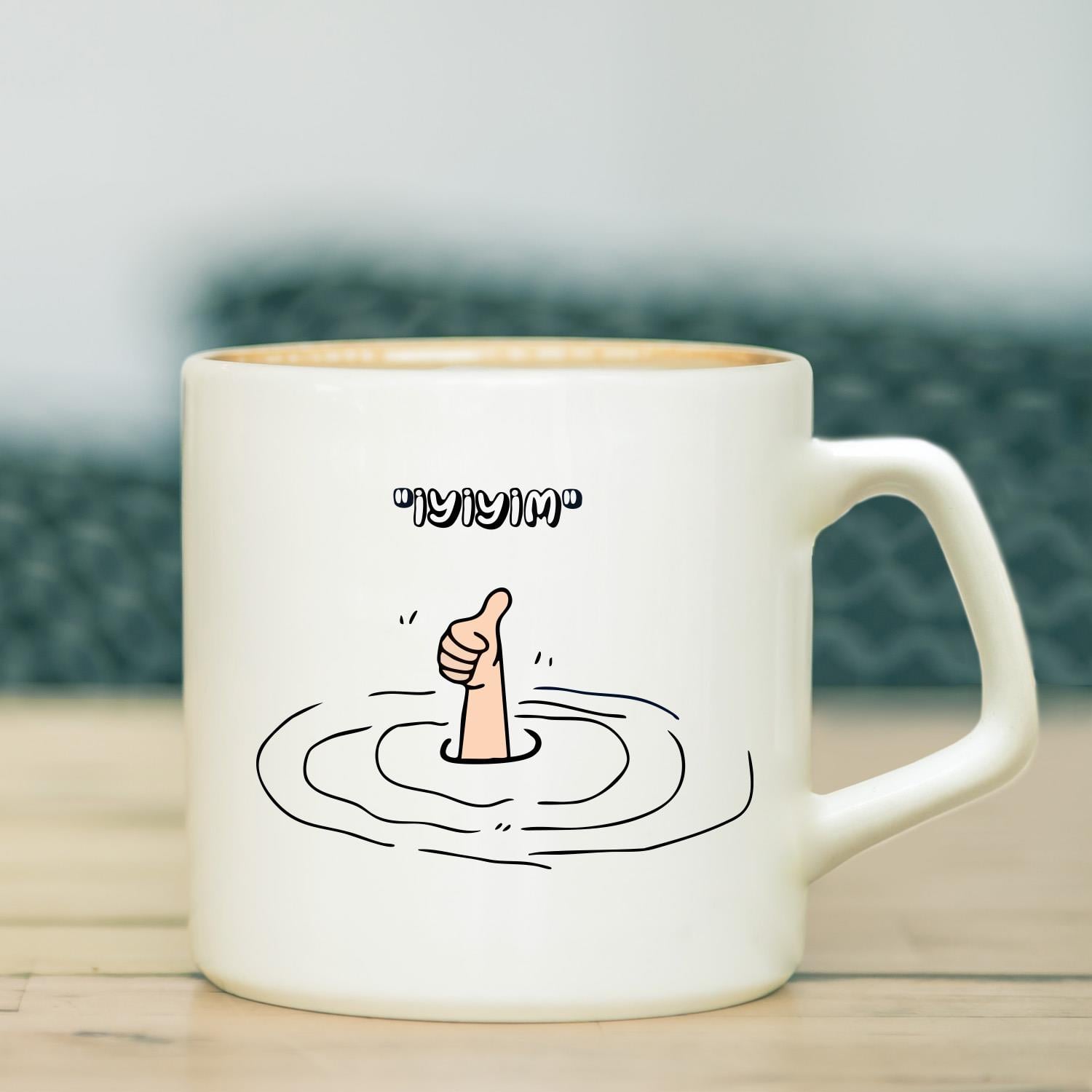 İyiyim Yazılı Kupa – Beyaz 7,5cm