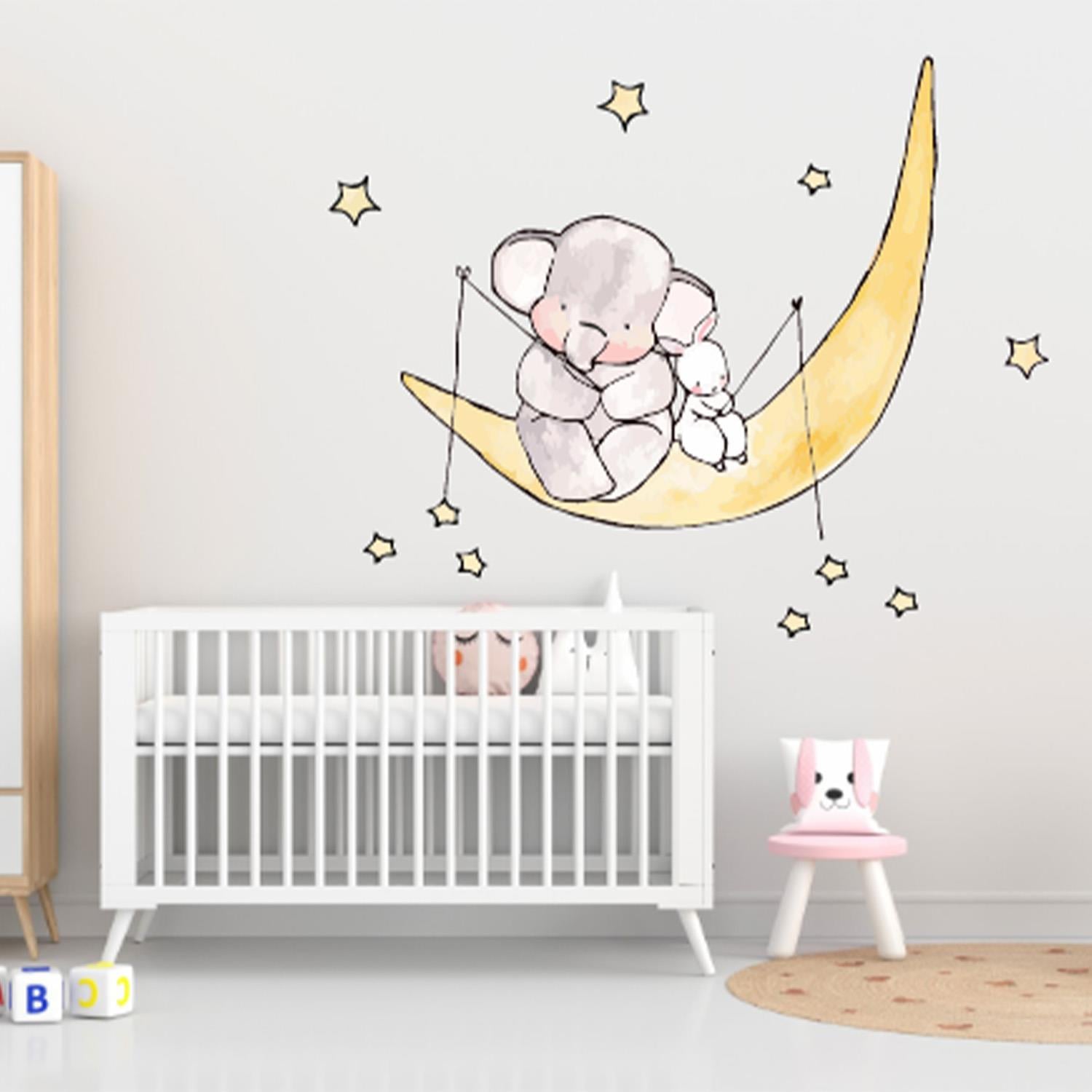 Sevimli Fil Duvar Sticker 