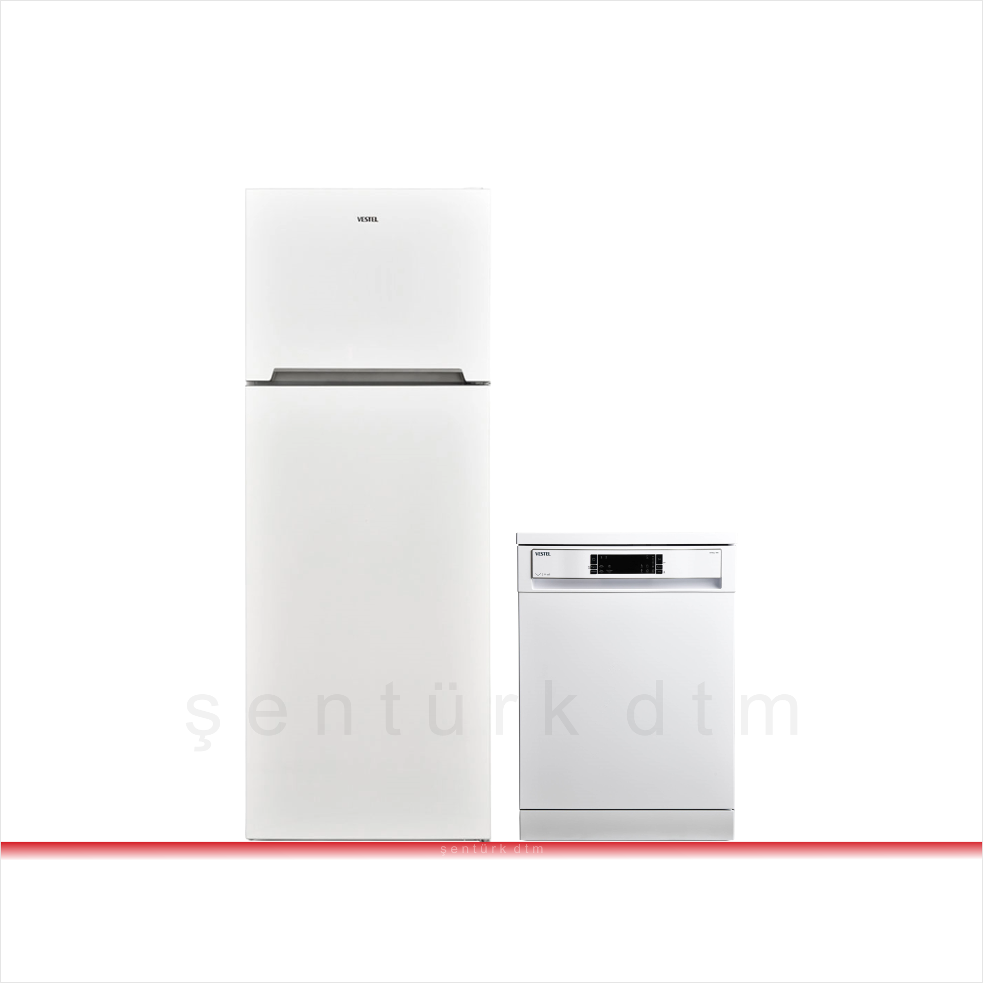 Vestel 2'li Beyaz Eşya Seti (NF52111 Buzdolabı + BM 4212 Bulaşık)