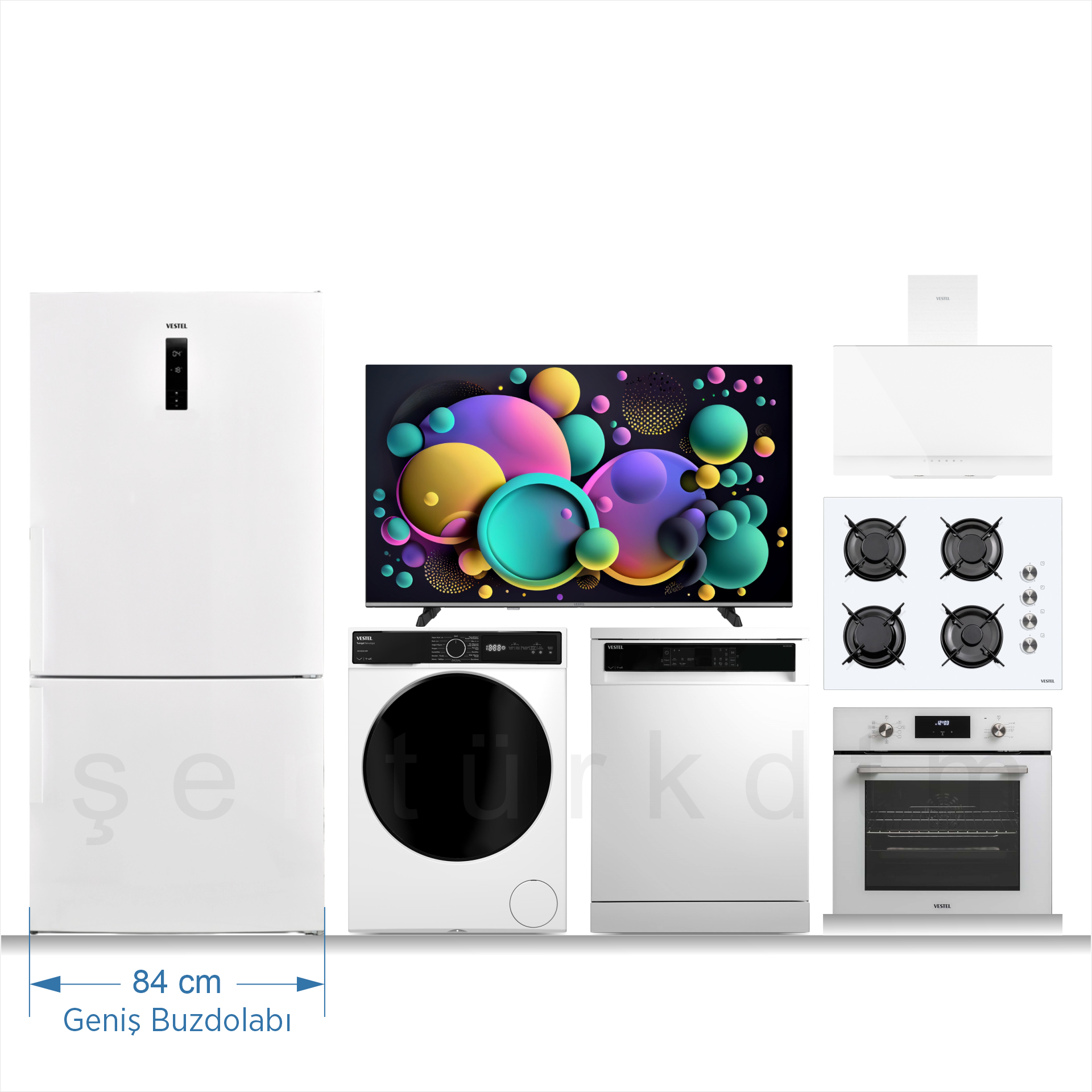 Vestel Elmas XXL Beyaz Eşya Paketi/Çeyiz Seti