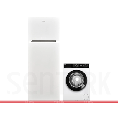 Vestel 2'li Beyaz Eşya Seti (CMI 97402 Çamaşır + NF52111 Buzdolabı)