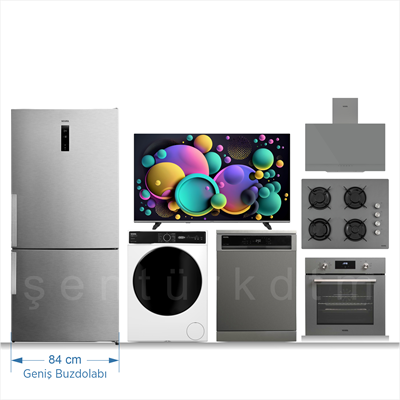 Vestel Elmas Inox XXL Beyaz Eşya Seti Çeyiz Paketi