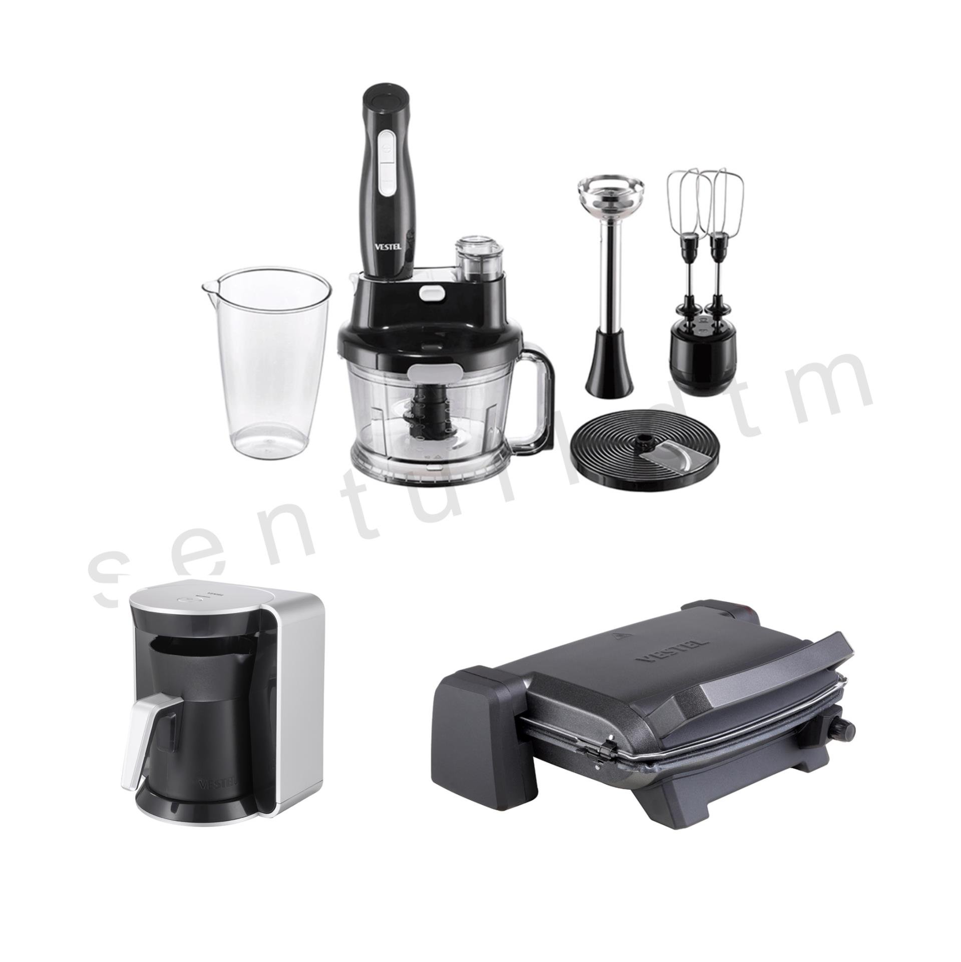 Vestel Küçük Ev Aletleri Paketi/Çeyiz Seti - Siyah 2