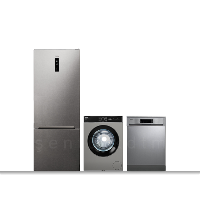 Vestel ''Lüks Inox'' Beyaz Eşya Seti Çeyiz Paketi