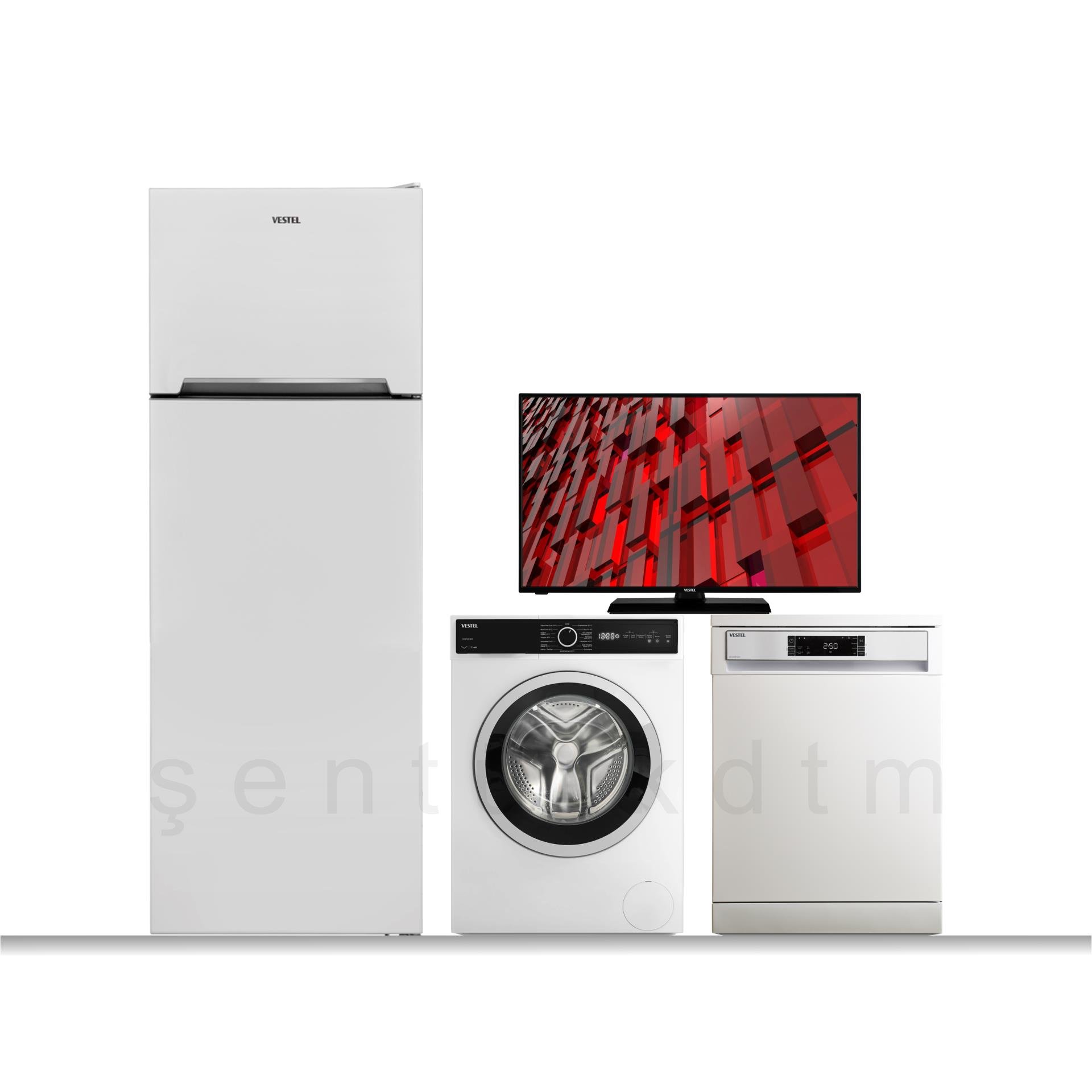 Vestel Zümrüt TV Beyaz Eşya Paketi/Çeyiz Seti