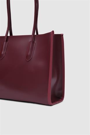 Bordo Paella Omuz Çantası