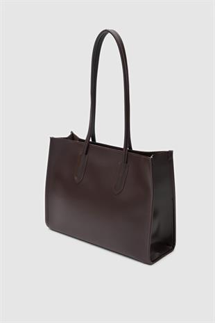 Koyu Kahverengi Paella Omuz Çantası