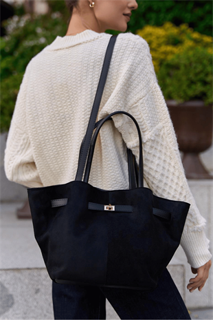 Siyah Leo El Ve Kadın Omuz Çantası