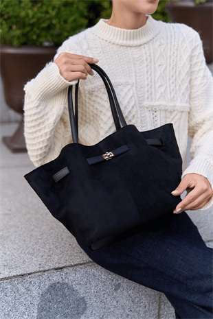 Siyah Leo El Ve Kadın Omuz Çantası