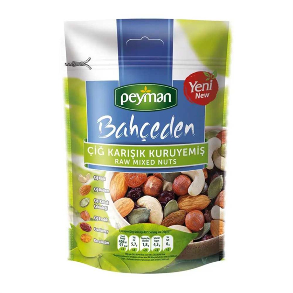 Peyman Bahçeden Çiğ Karışık Kuruyemiş 165 Gr