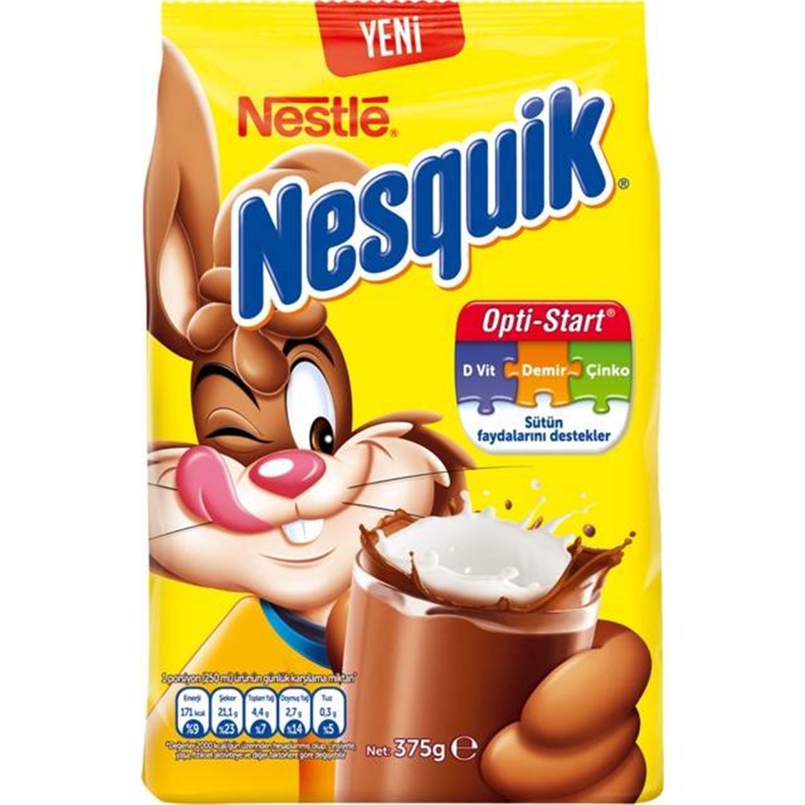 Nestle Nesquik Çikolatalı İçecek Tozu 375 Gr