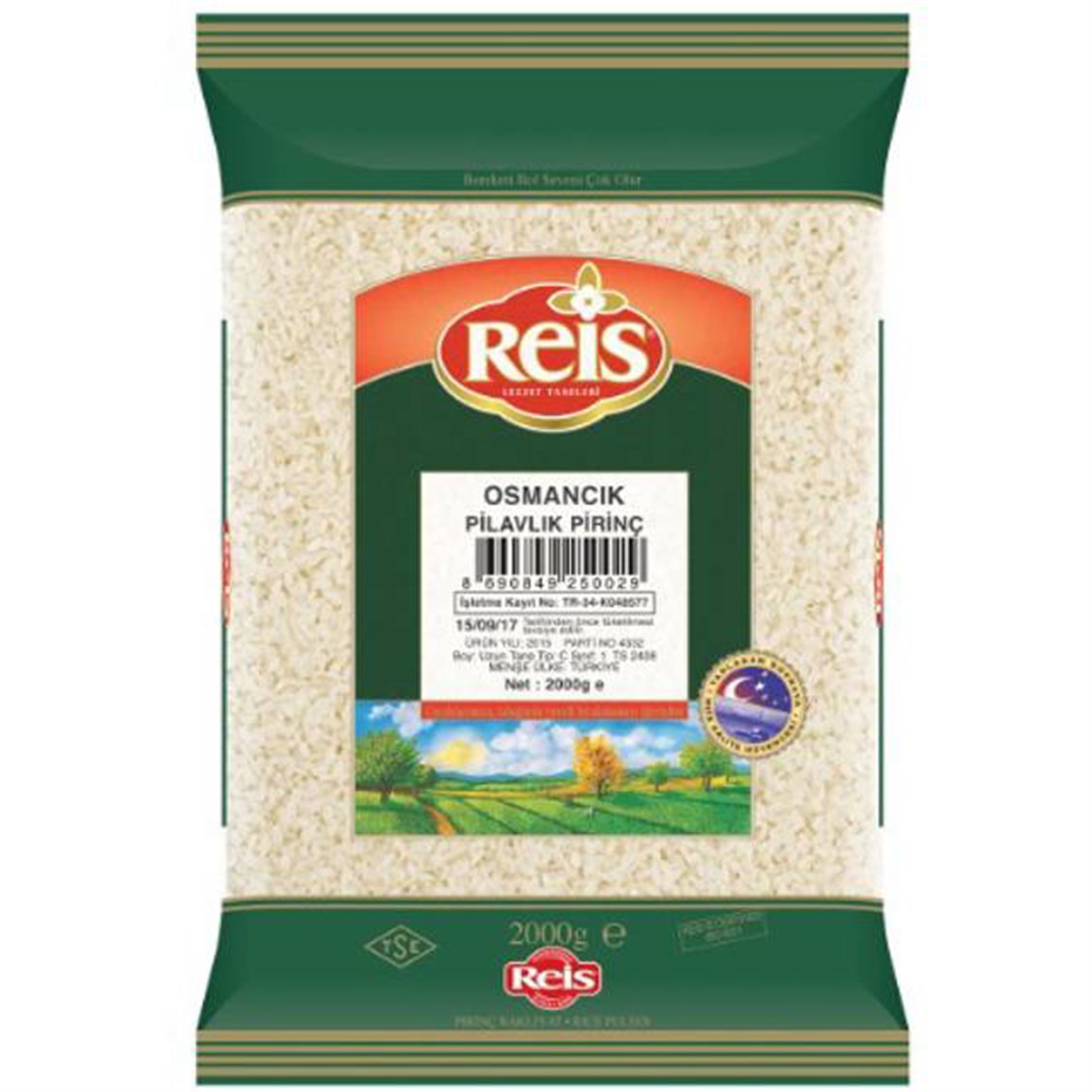 Reis Pirinç Osmancık 2 Kg