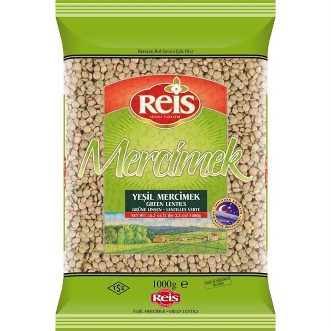Reis Yeşil Mercimek Kg