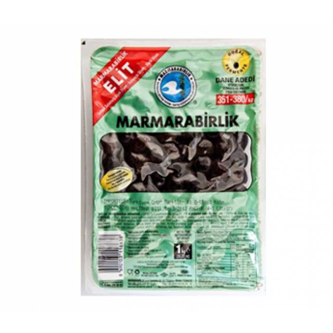 Marmara Birlik Elit Zeytin 500 Gr (351-380)