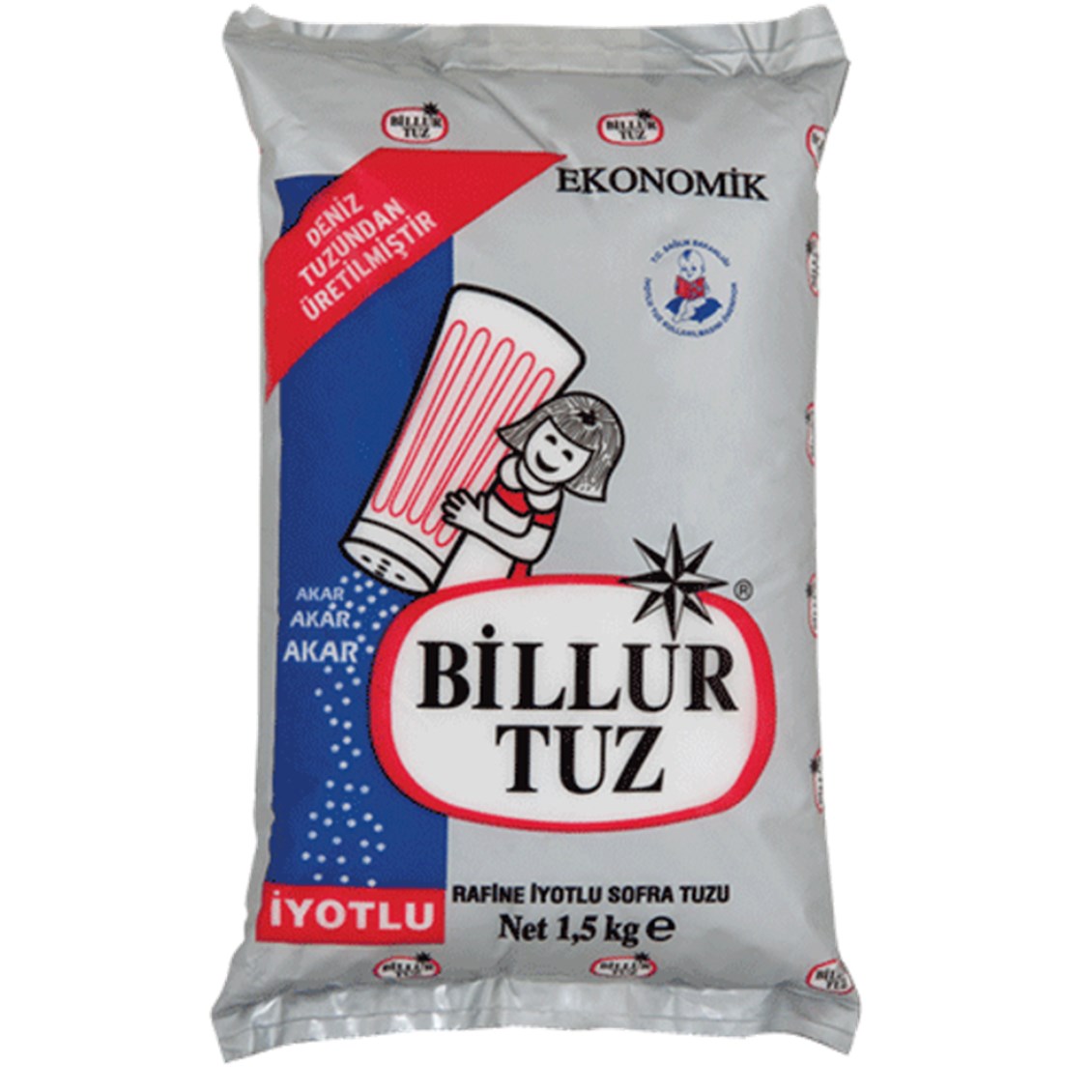 Billur İyotlu Tuz 1.5 Kg