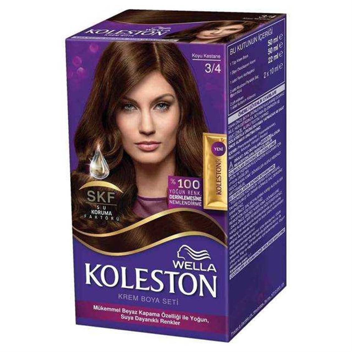 Koleston Kit 3/4 Koyu Kestane