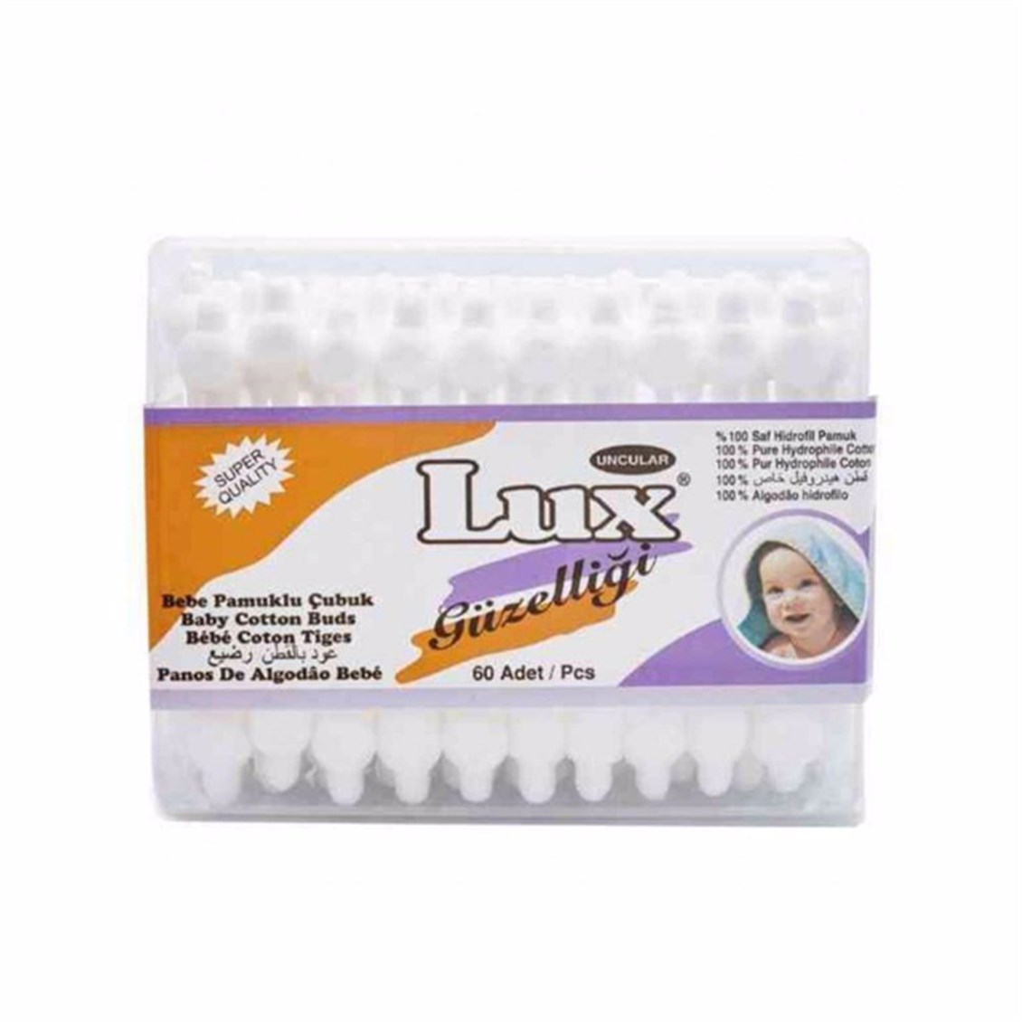 Lux Bebek Pamuklu Kulak Çubuğu 60'lı