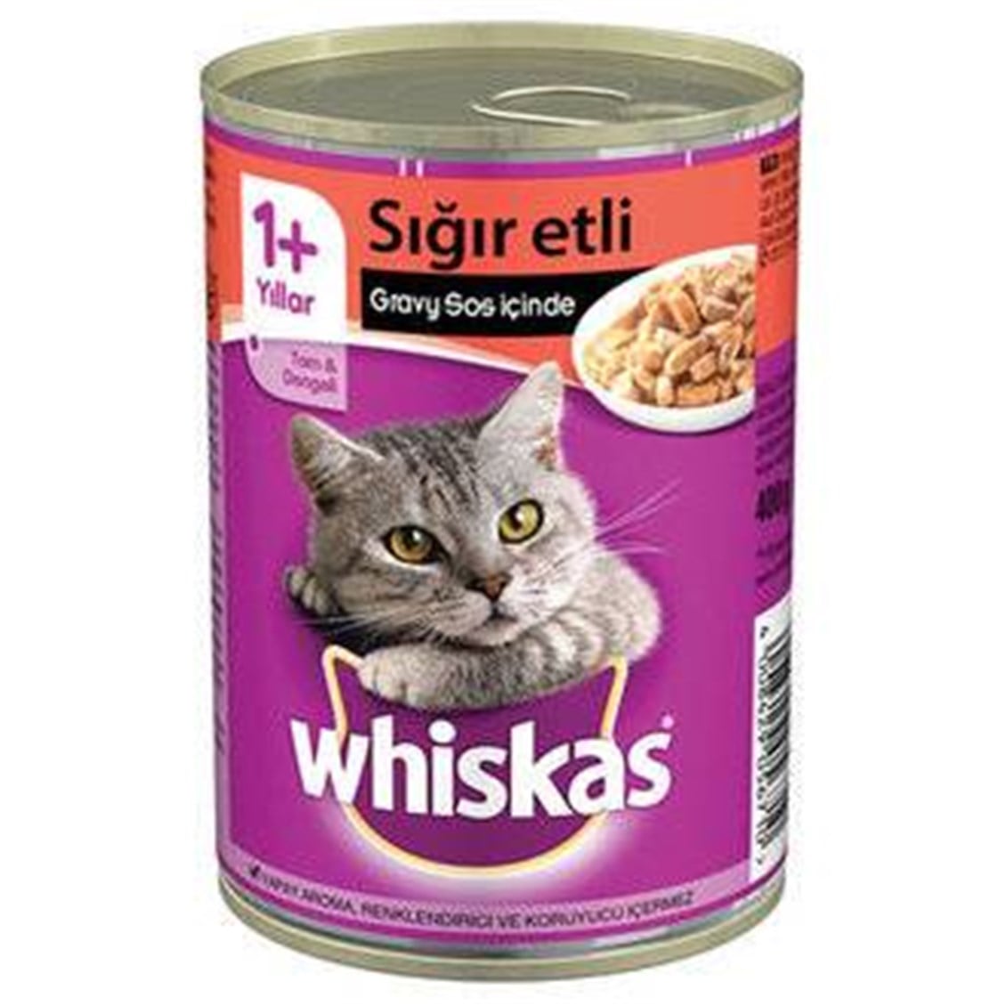 Whiskas Biftek Konserve Erişkin Maması